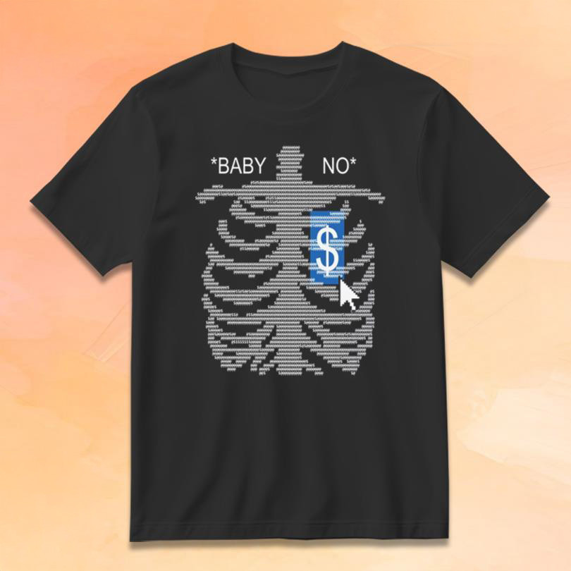 BBNO Merch Rib Cage T-Shirt Unique Gift For Boyfriend Birthday