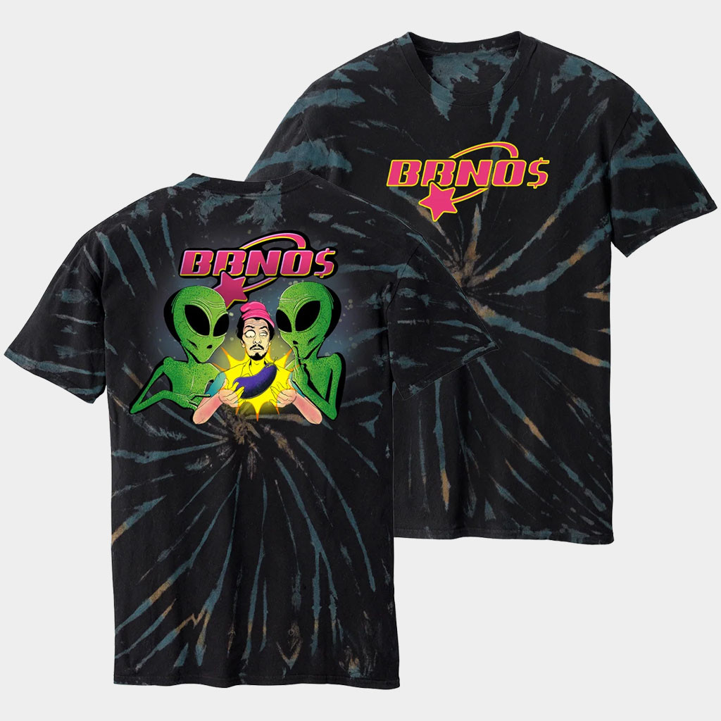 BbnoS Merch Alien Tie Dye T-Shirt BbnoS Shirt Birthday Presents For Rapper Fan