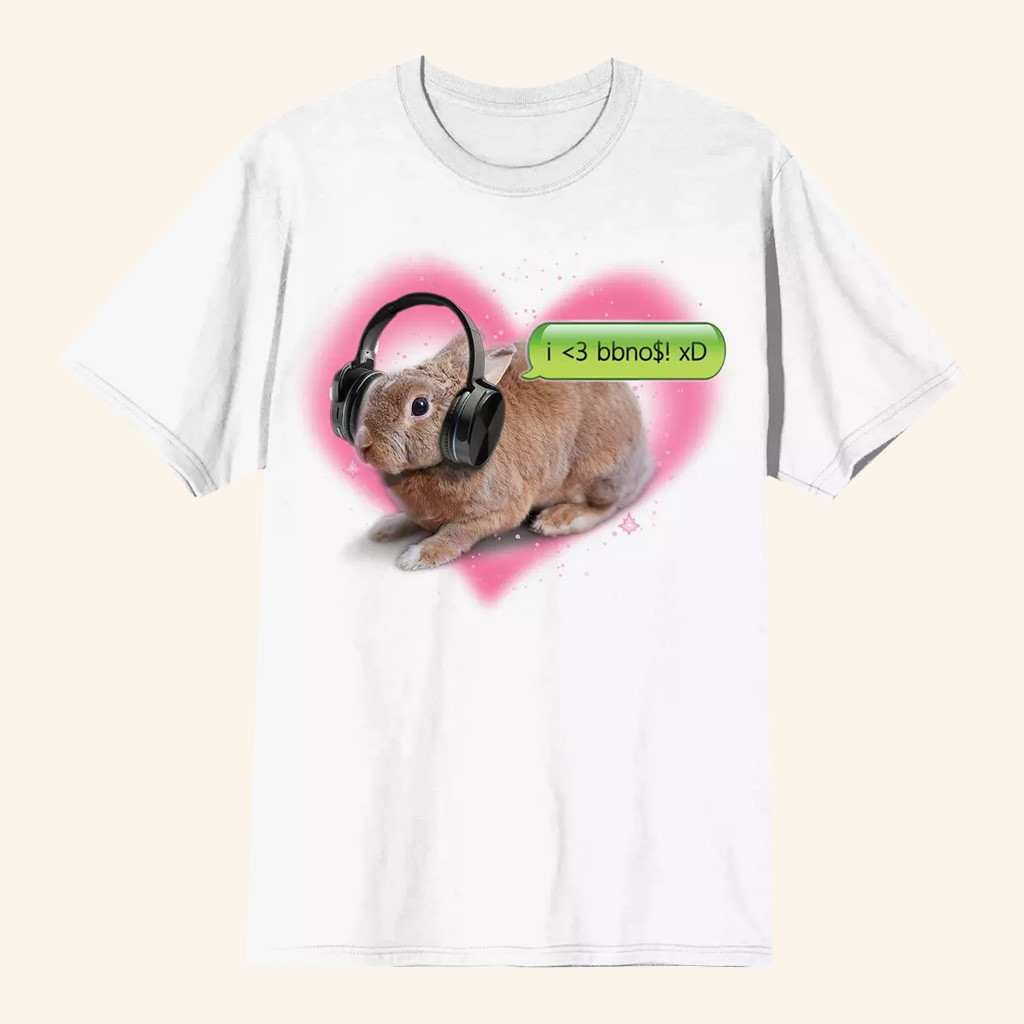 BBNOS Merch BBNOS Bunny Headphones T-Shirt Christmas Gifts For Besties