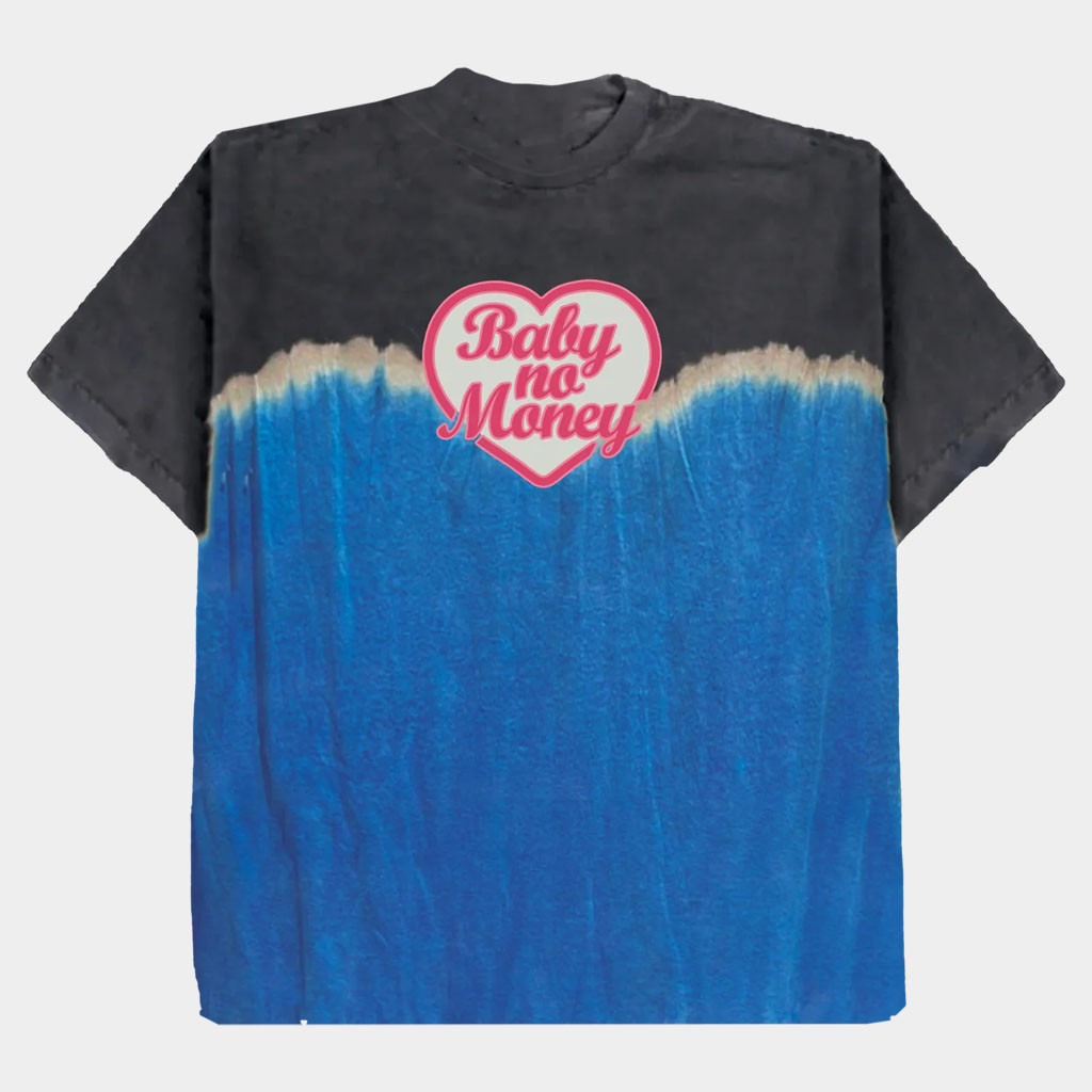 BbnoS Merch Dip Dyed Heart Logo T-Shirt Baby No Money Shirt Birthday Presents For Him