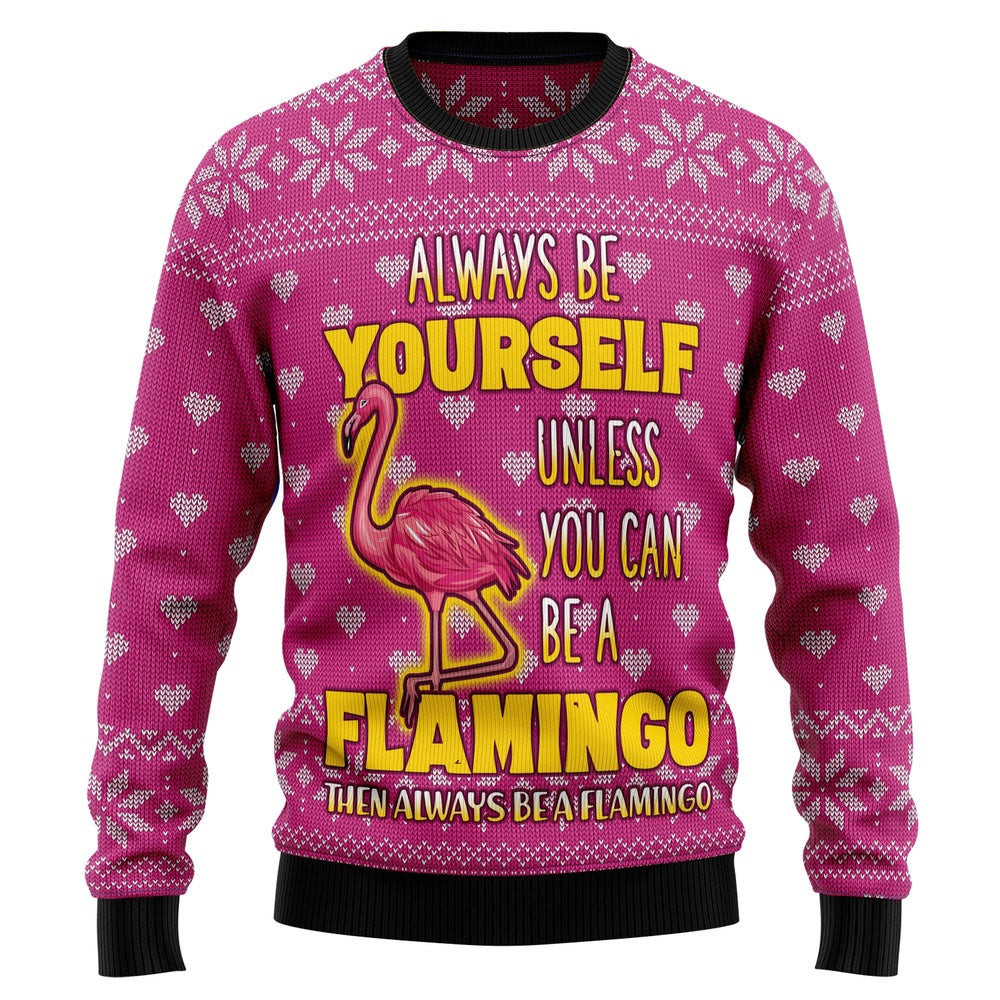 Be A Flamingo Ugly Christmas Sweater Christmas Gift