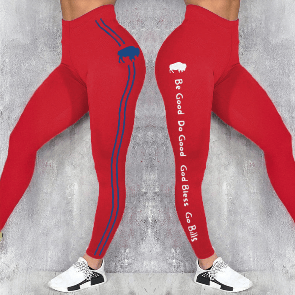 Be Good Do Good God Bless Go Bills Leggings Buffalo Bills Merch Girlfriend Gift Ideas