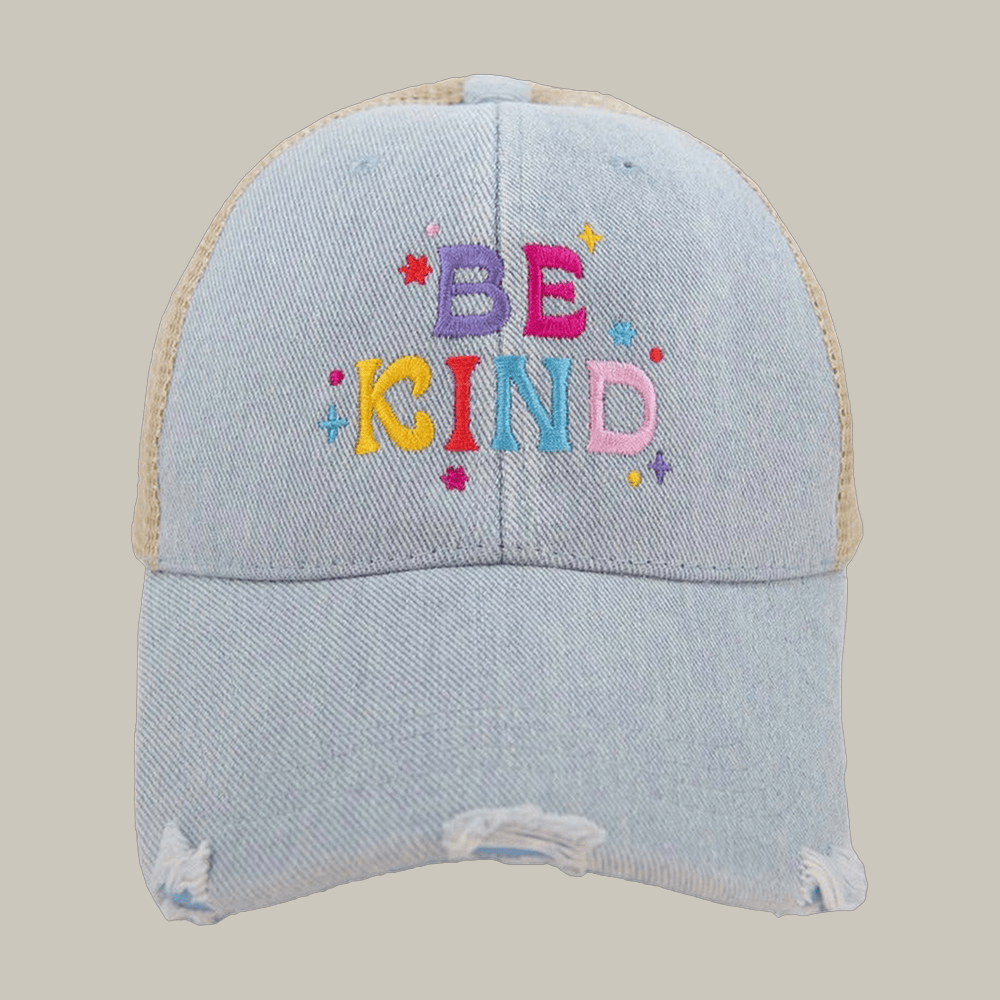 Be Kind Cute Trucker Hat Katydid Motivational Quote Cap Unique Gift For Friends