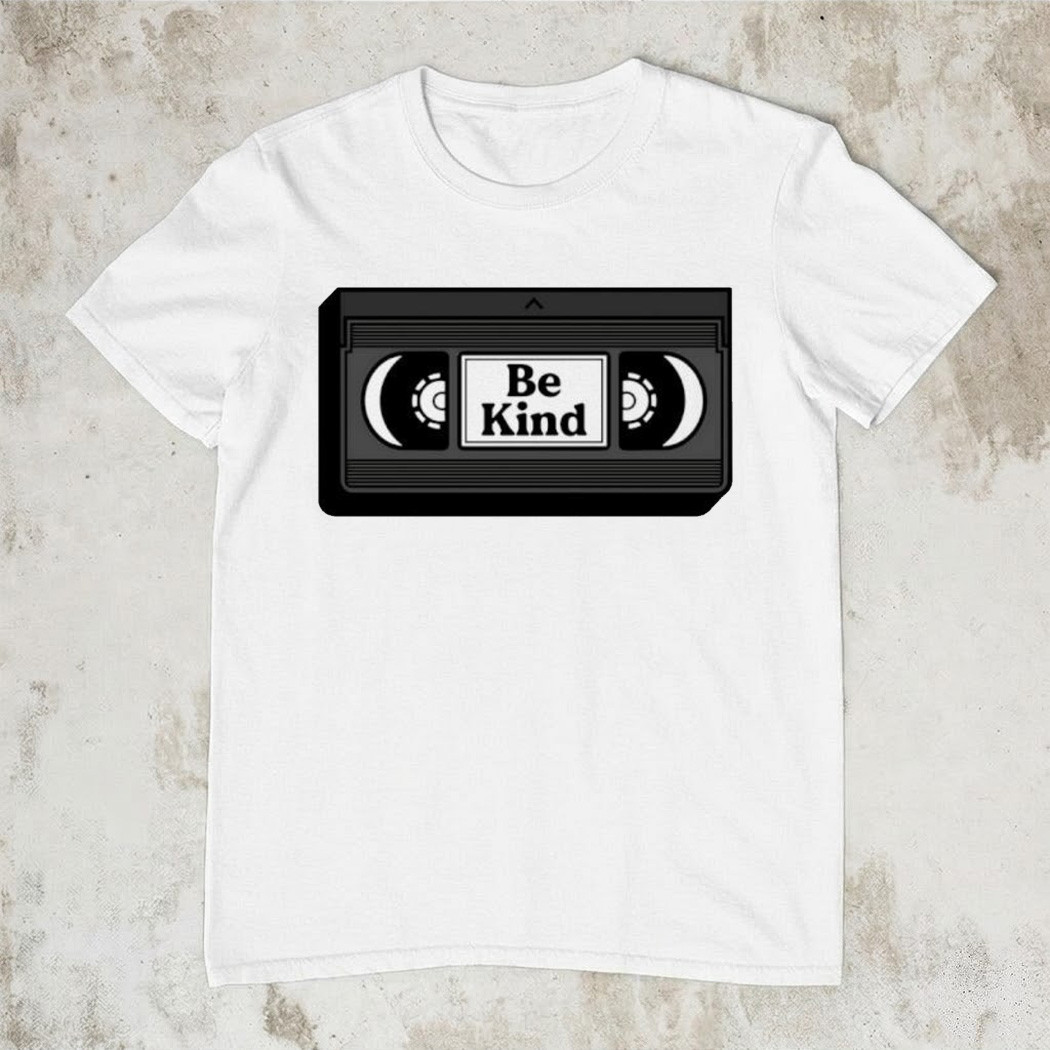 Be Kind Please Rewind VHS Tape T-Shirt Retro 90s Nostalgia Trending Tee Best Gift For Vintage Lovers