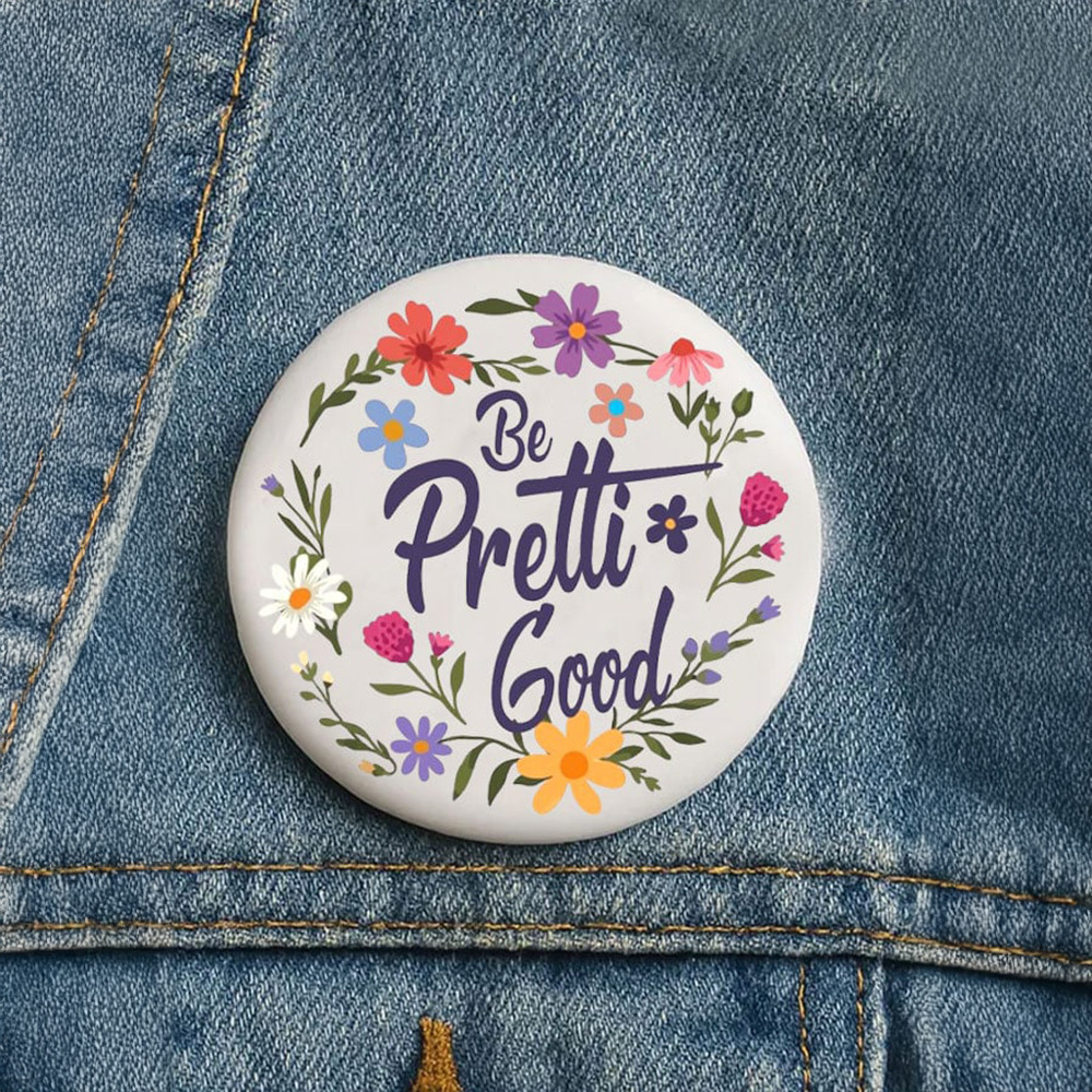 Be Pretti Good Floral Button Alex January 13 Unique Gift For Protesters