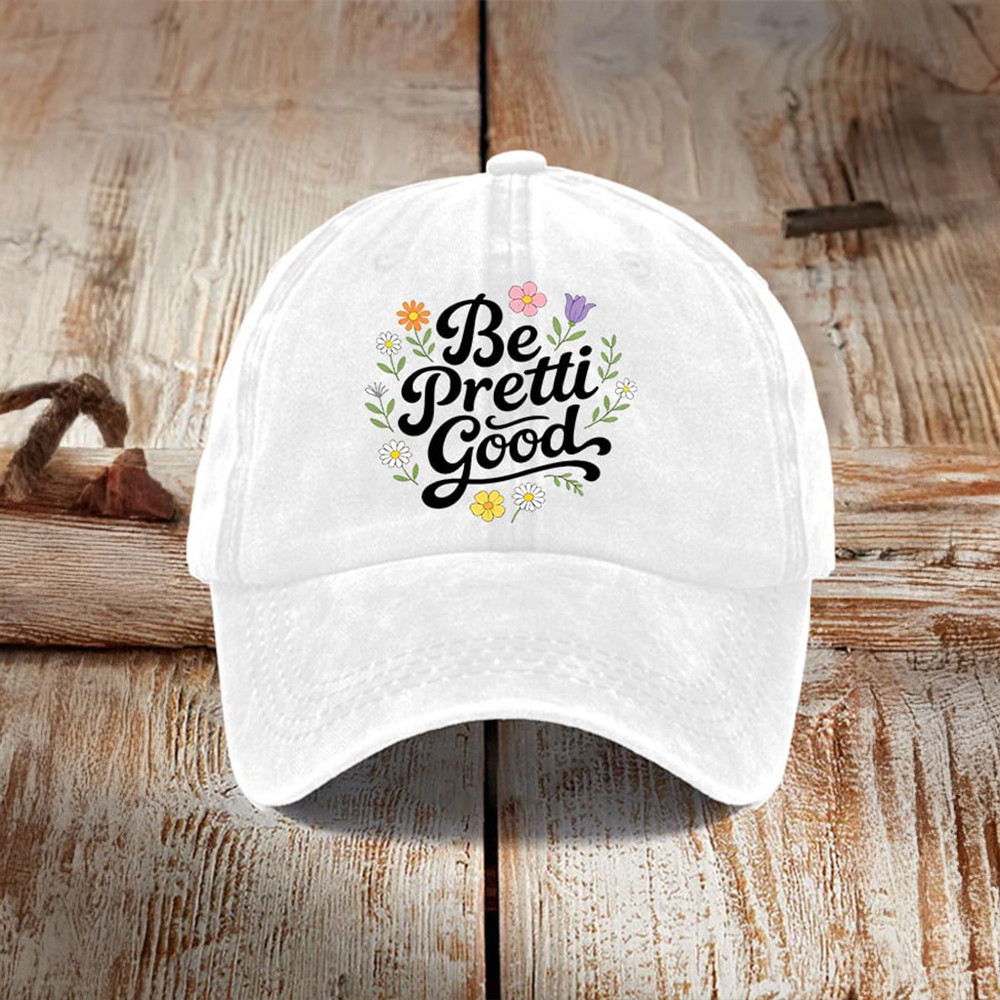 Be Pretti Good Floral Hat Alex January 13 Anti ICE Baseball Cap Gift Ideas For Husband