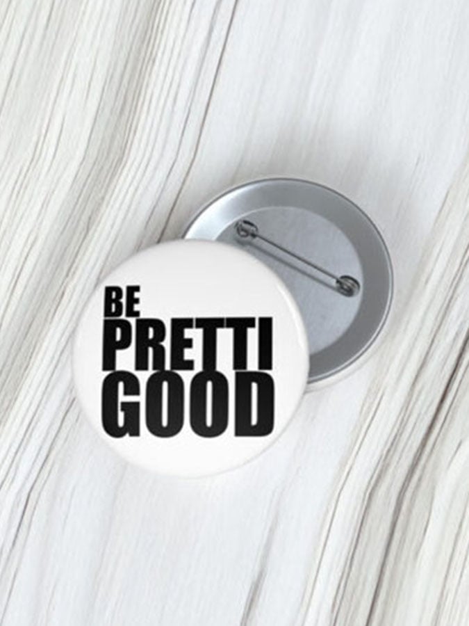 Be Pretti Good Pin Button I Stand With Minnesota Button Anti Trump Political Merch White