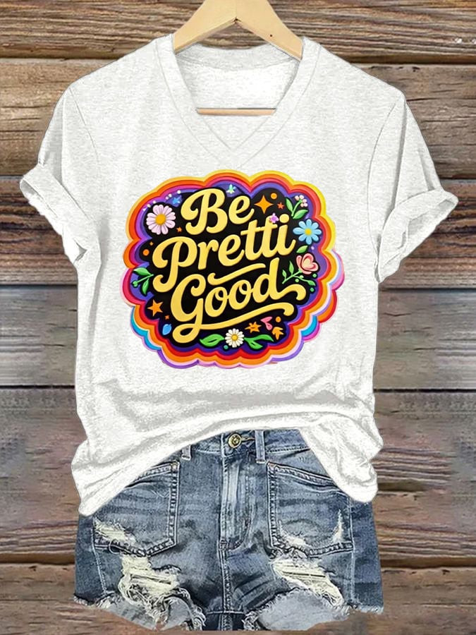 Be Pretti Good V-Neck Shirt Minnesota Strong T-Shirt Anti Trump Political Clothes Mother Gifts