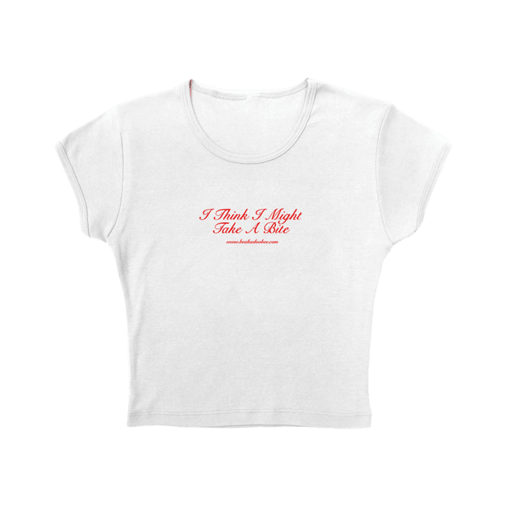 Beabadoobee Merch Beabadoobee Take a Bite Cropped T-Shirt Mother'sDay Gifts 2025 Beabadoobee Merch Beabadoobee Take a Bite Cropped T-Shirt Mother'sDay Gifts 2025