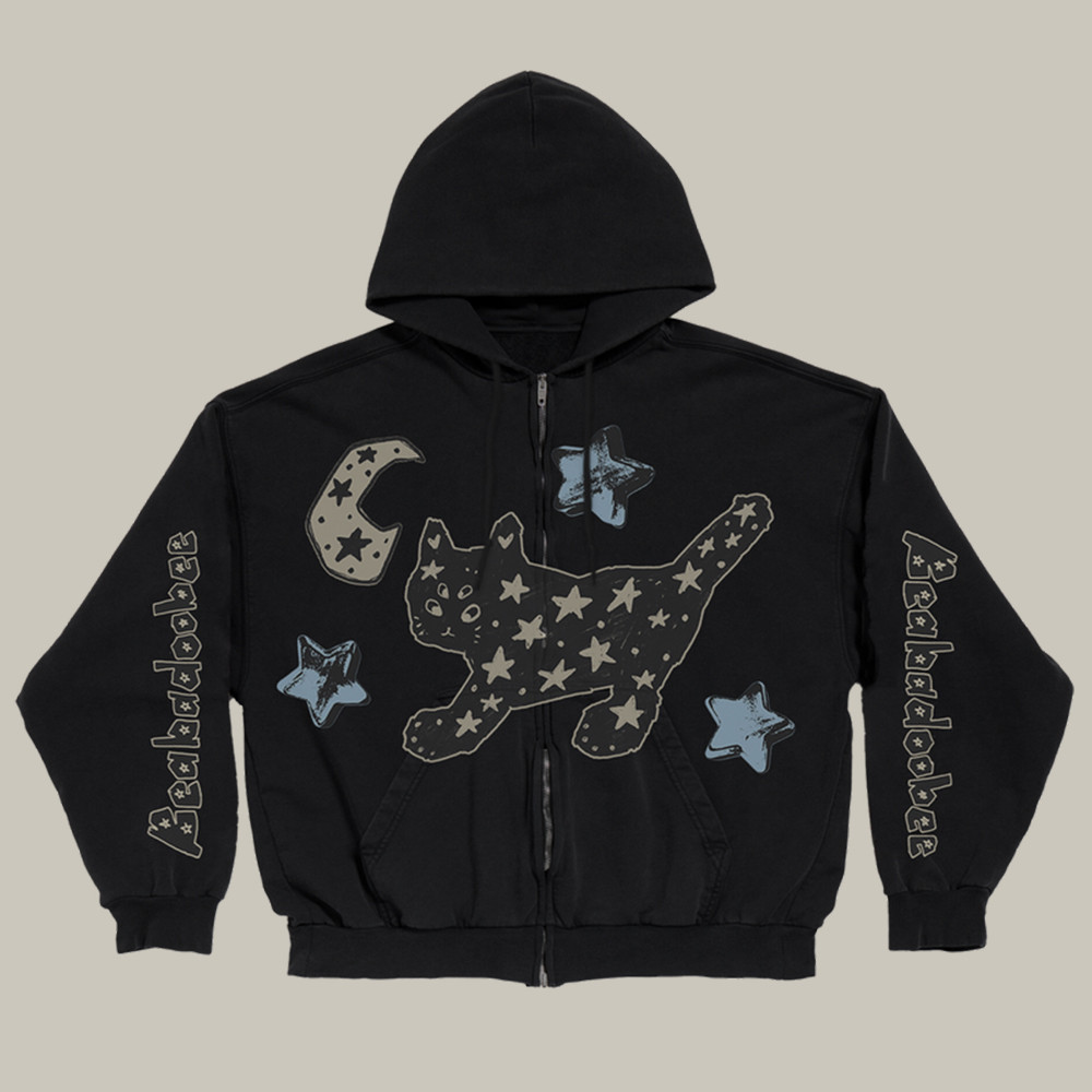 Beabadoobee Merch Zip Hoodie Space Cat Beabadoobee Clothing Cat Gift For Christmas