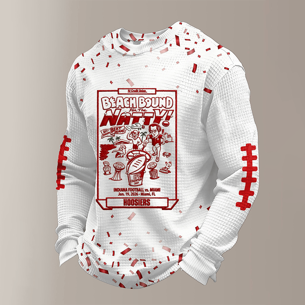 Beach Bound Natty Long Sleeve Shirt Indiana Hoosiers Champs Merch Fan Gear