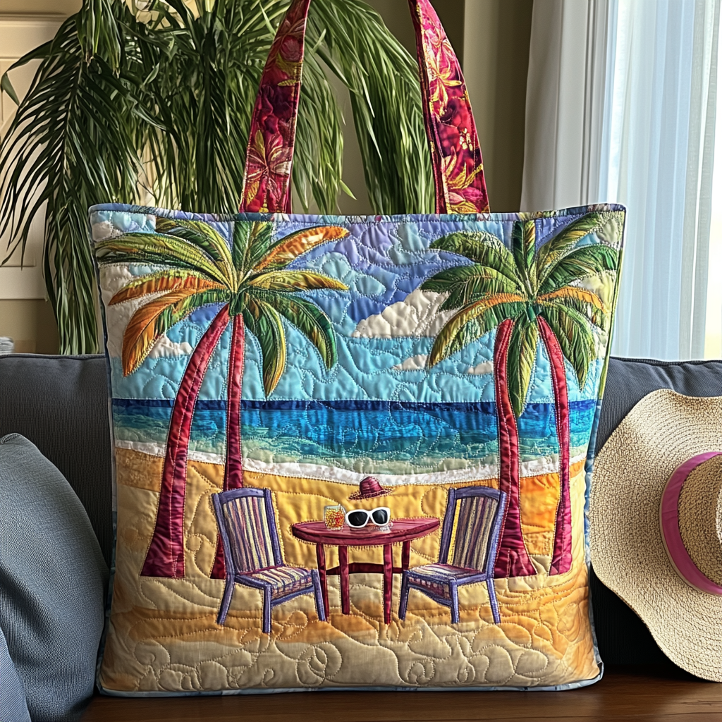 Beach Break Quilted Tote Bag Gifts For Beach Vacation