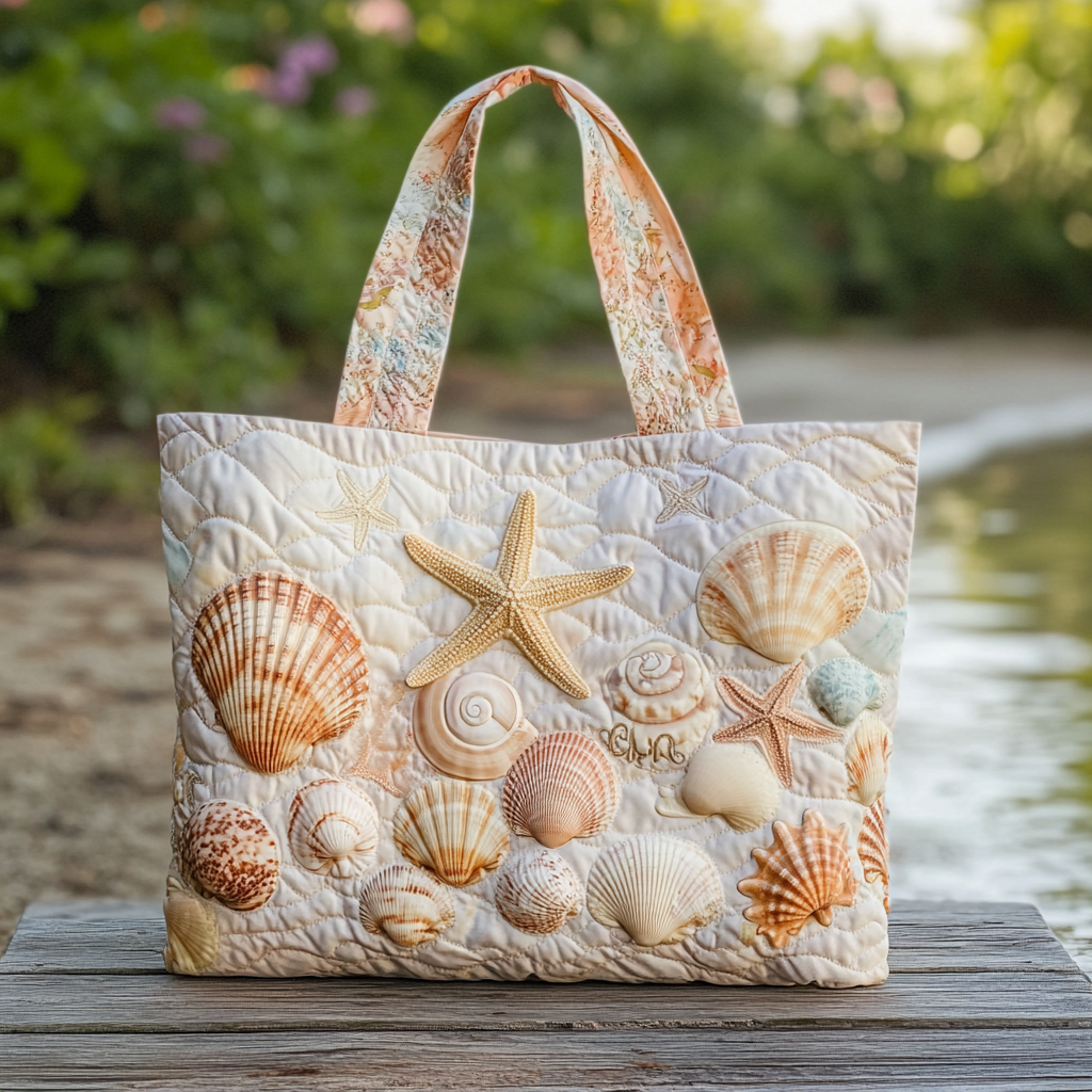 Beach Finds Quilted Tote Bag Beach Gifts For Women