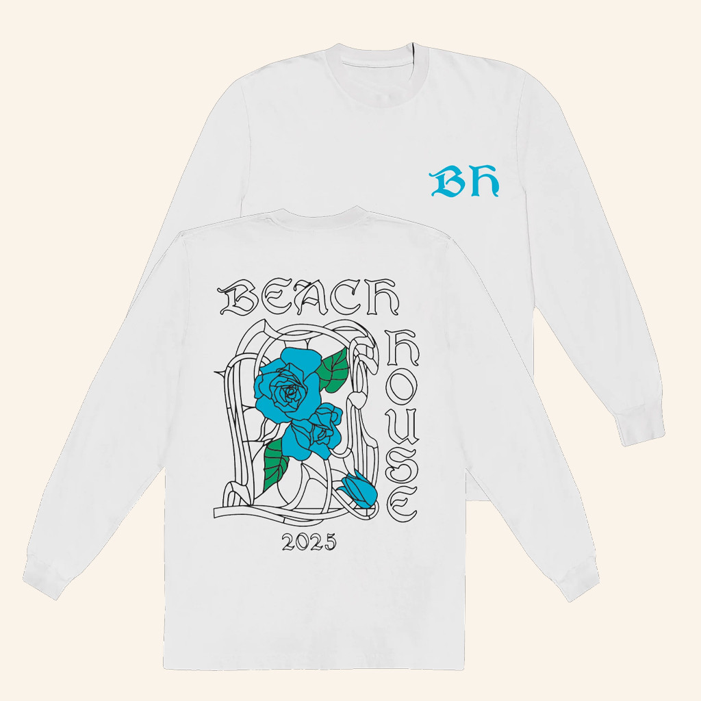 Beach House Baltimore Merch 2025 Tour Long Sleeve T-Shirt White Gifts For Him Beach House Baltimore Merch 2025 Tour Long Sleeve T-Shirt White Gifts For Him