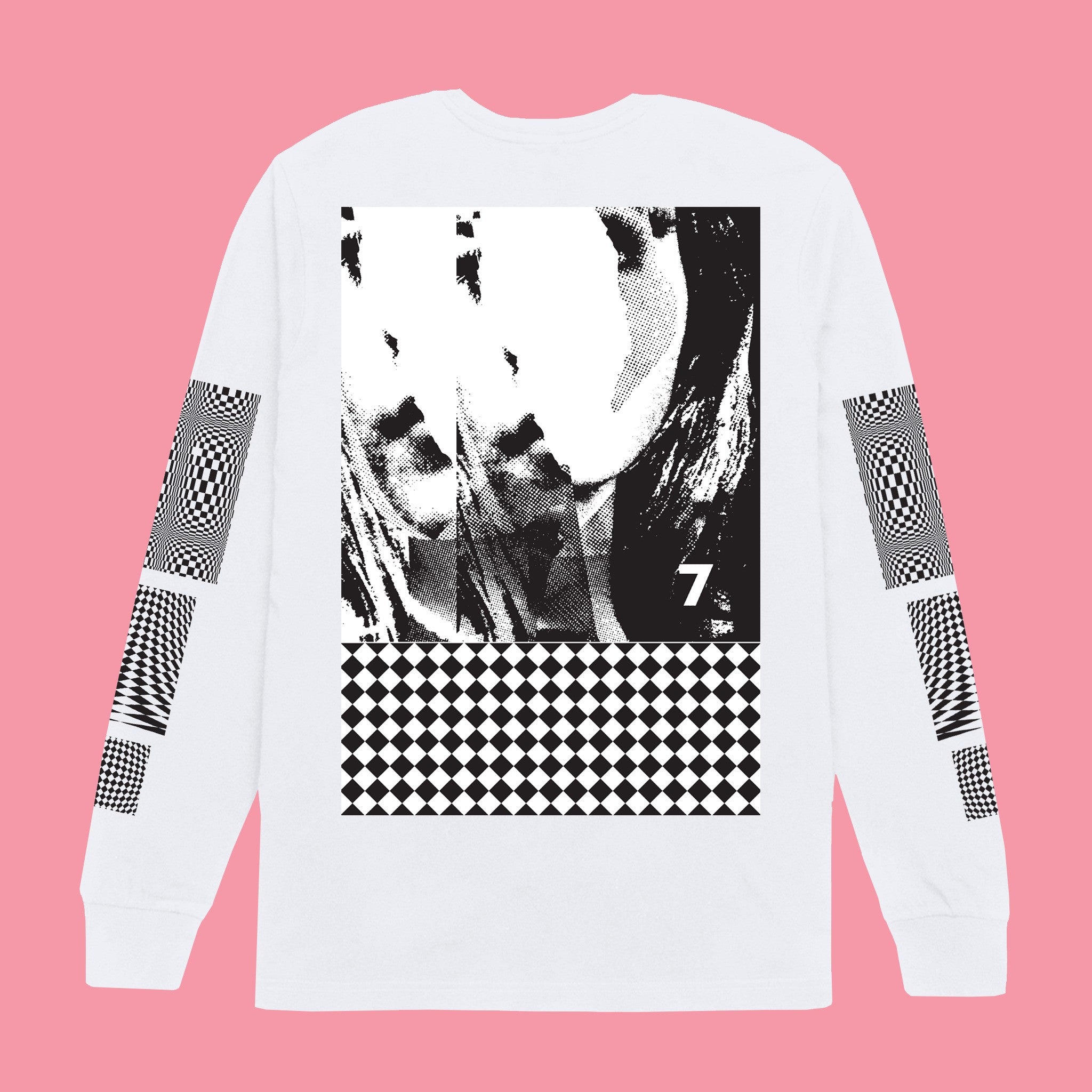 Beach House Merch 7 Op Art White Long Sleeve Shirt Good Fathers Day Gifts