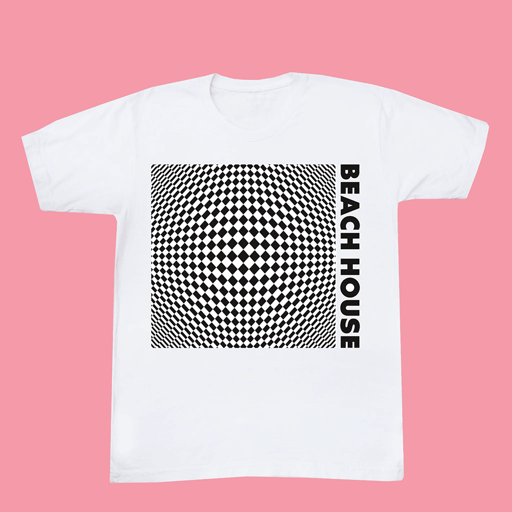 Beach House Merch 7 Op Art White T-Shirt Fathers Day Delivery Gifts Beach House Merch 7 Op Art White T-Shirt Fathers Day Delivery Gifts