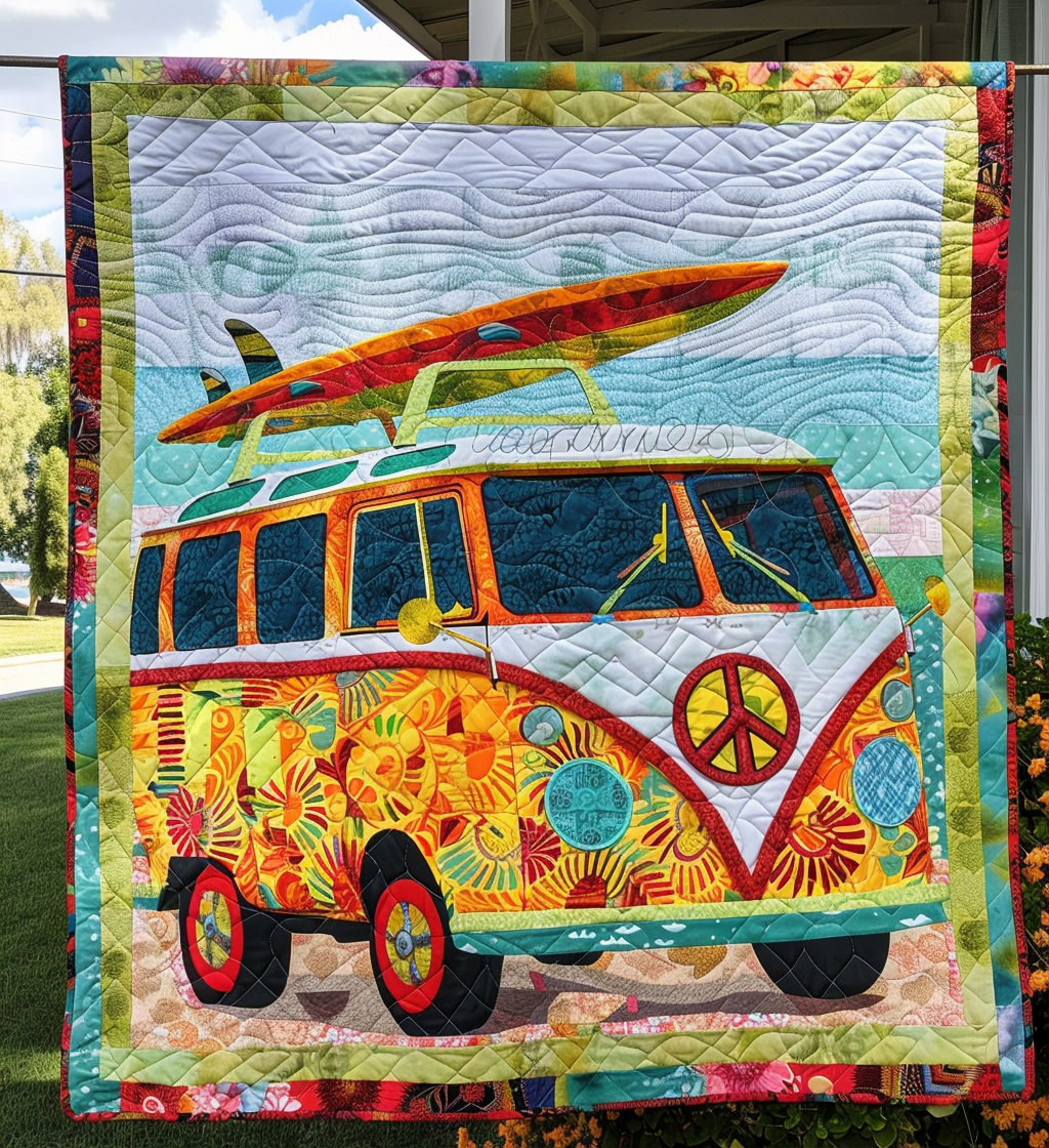 Beachside Bliss Quilted Blanket Gifts For Camping Lovers