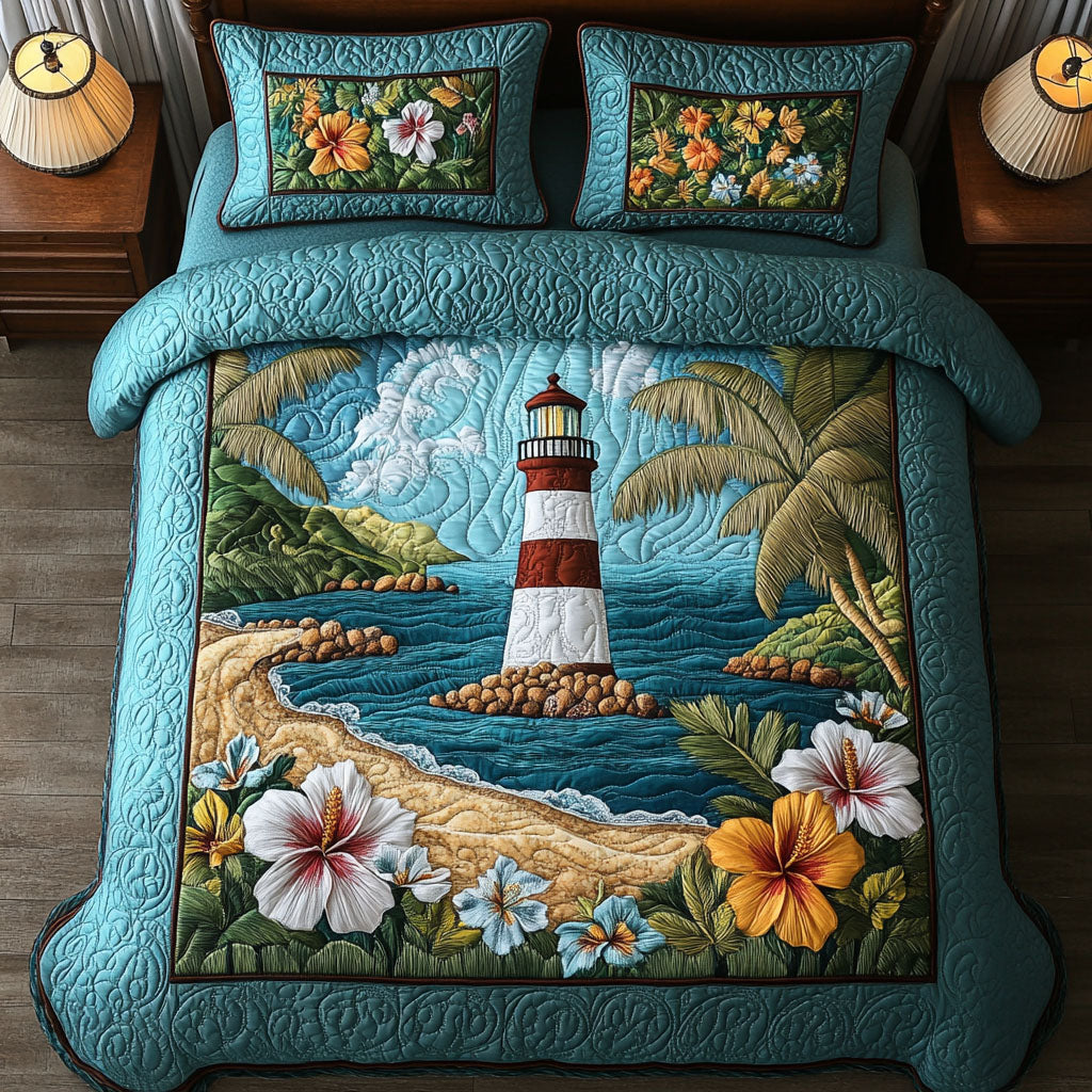 Beacon Bay Quilted Bedding Set Bedroom Decor Ideas Lighthouse Gifts Items