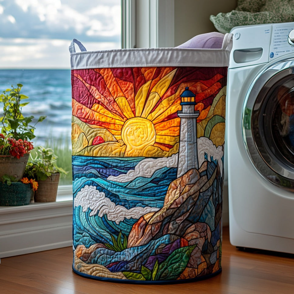 Beacon Bay Quilted Laundry Basket Thanksgiving Merch Gift