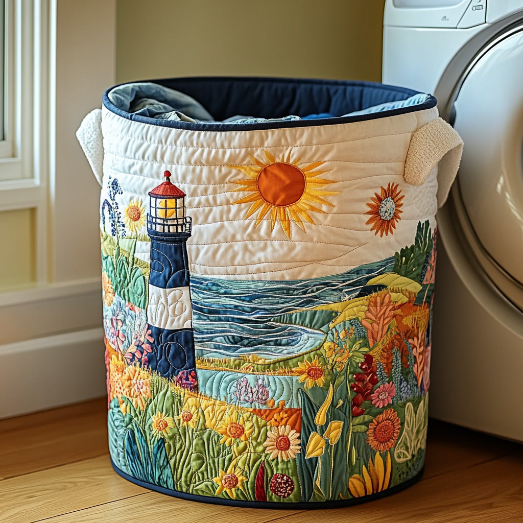 Beacon Glow Quilted Laundry Basket Merch For Him