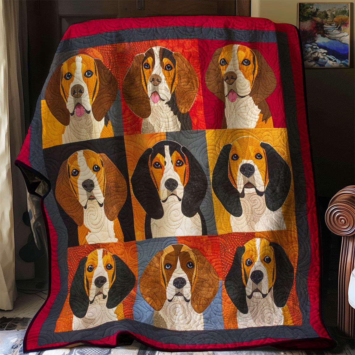 Beagle Cozy Quilt Blanket Luxury Throw Blankets Gifts For Dads Who Have Everything