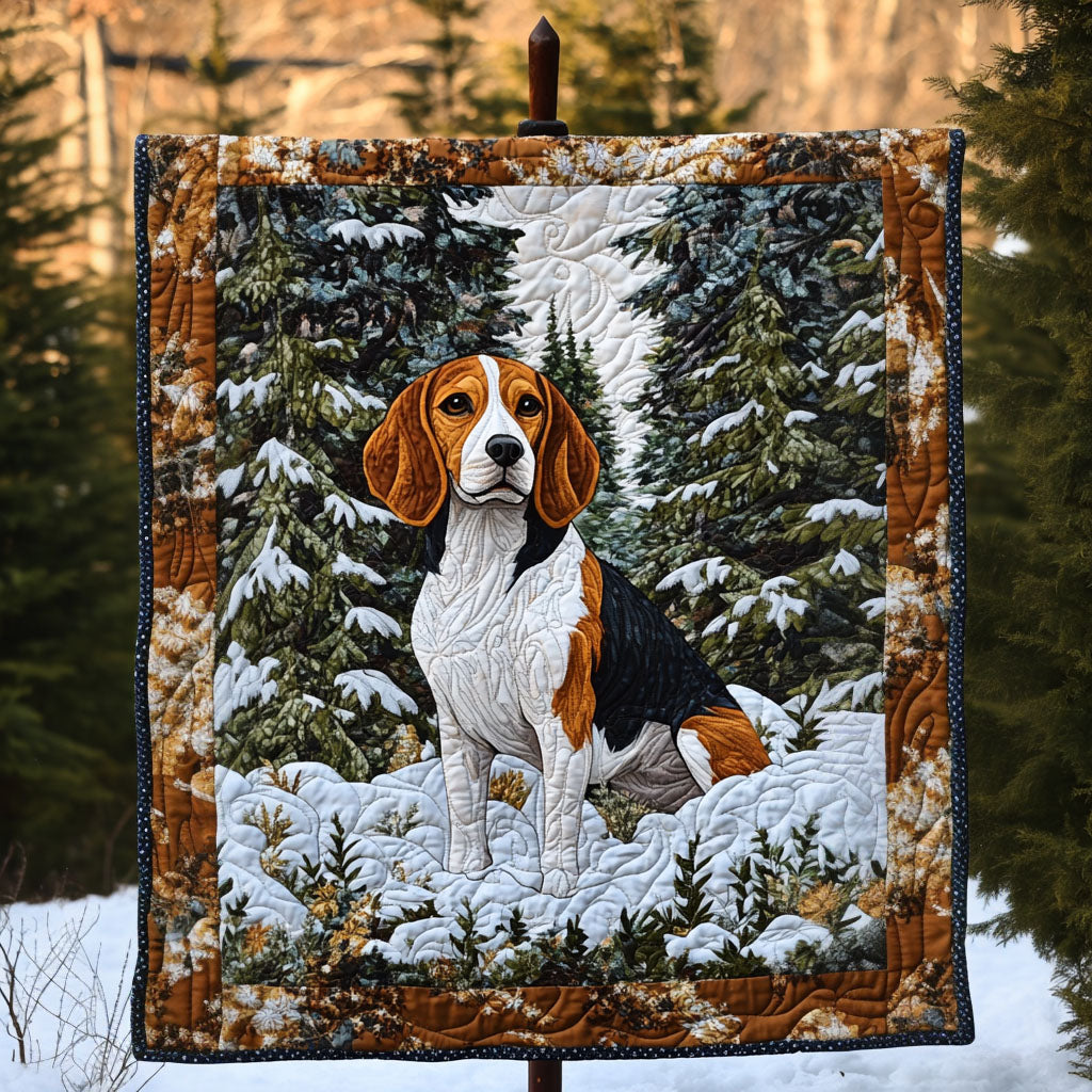 Beagle Forest Wonder Quilted Blanket Cute Blankets For Bed