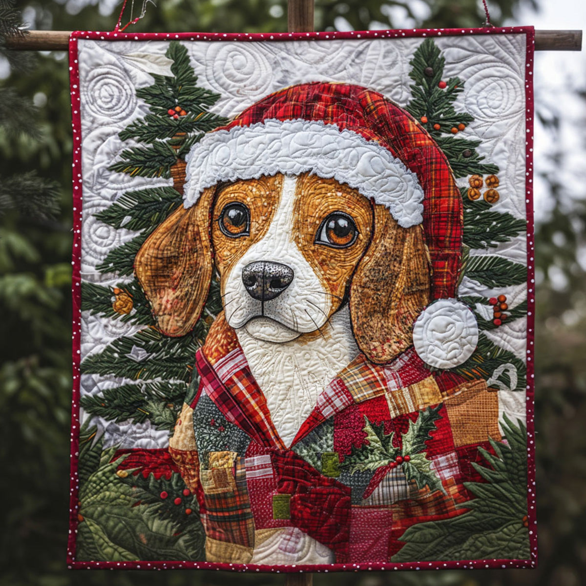 Beagle Nature Charm Quilted Blanket Cute Blankets For Bed