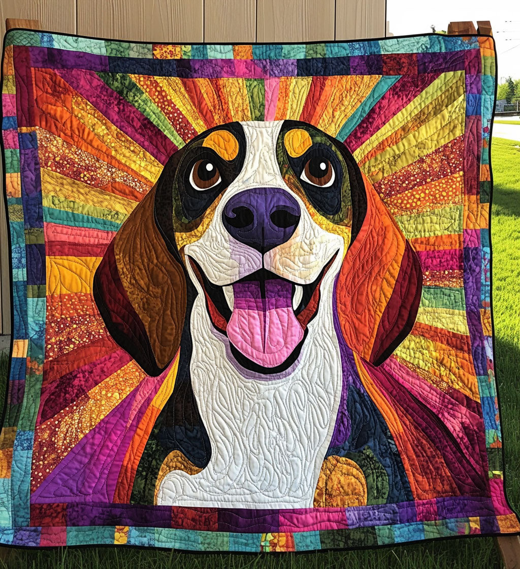 Beagle Scenes Quilted Blanket Cute Blankets For Bed