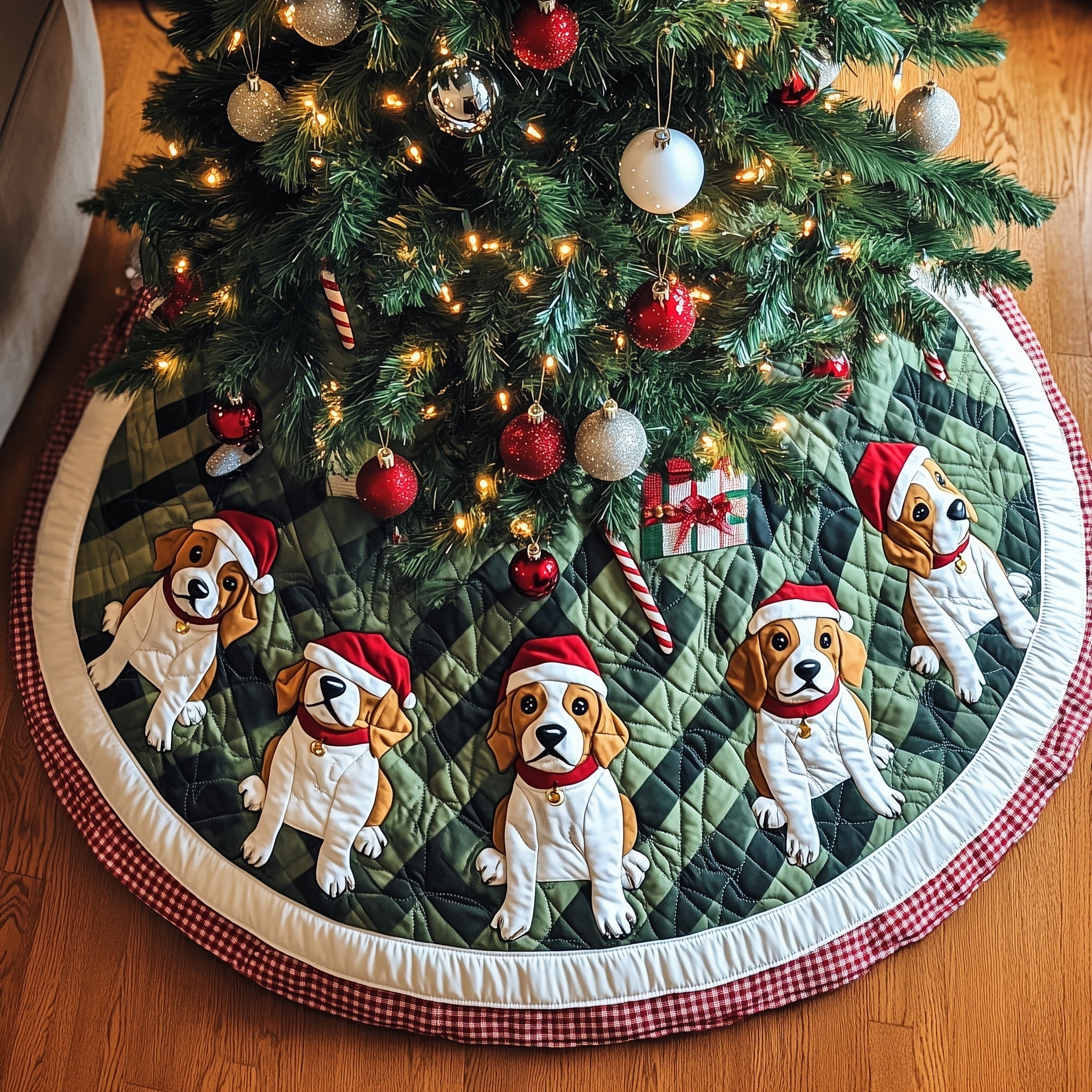 Beagle Target Tree Skirt Adorable Beagle Christmas Gift For Family