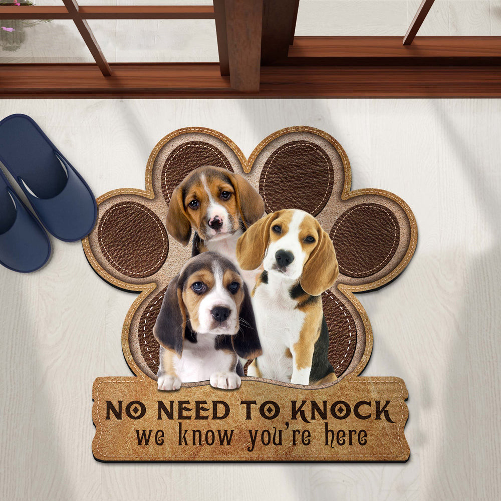 Beagle We Know You'Re Here Doormat Entryway Design Ideas Xmas Gifts For Dog Lovers