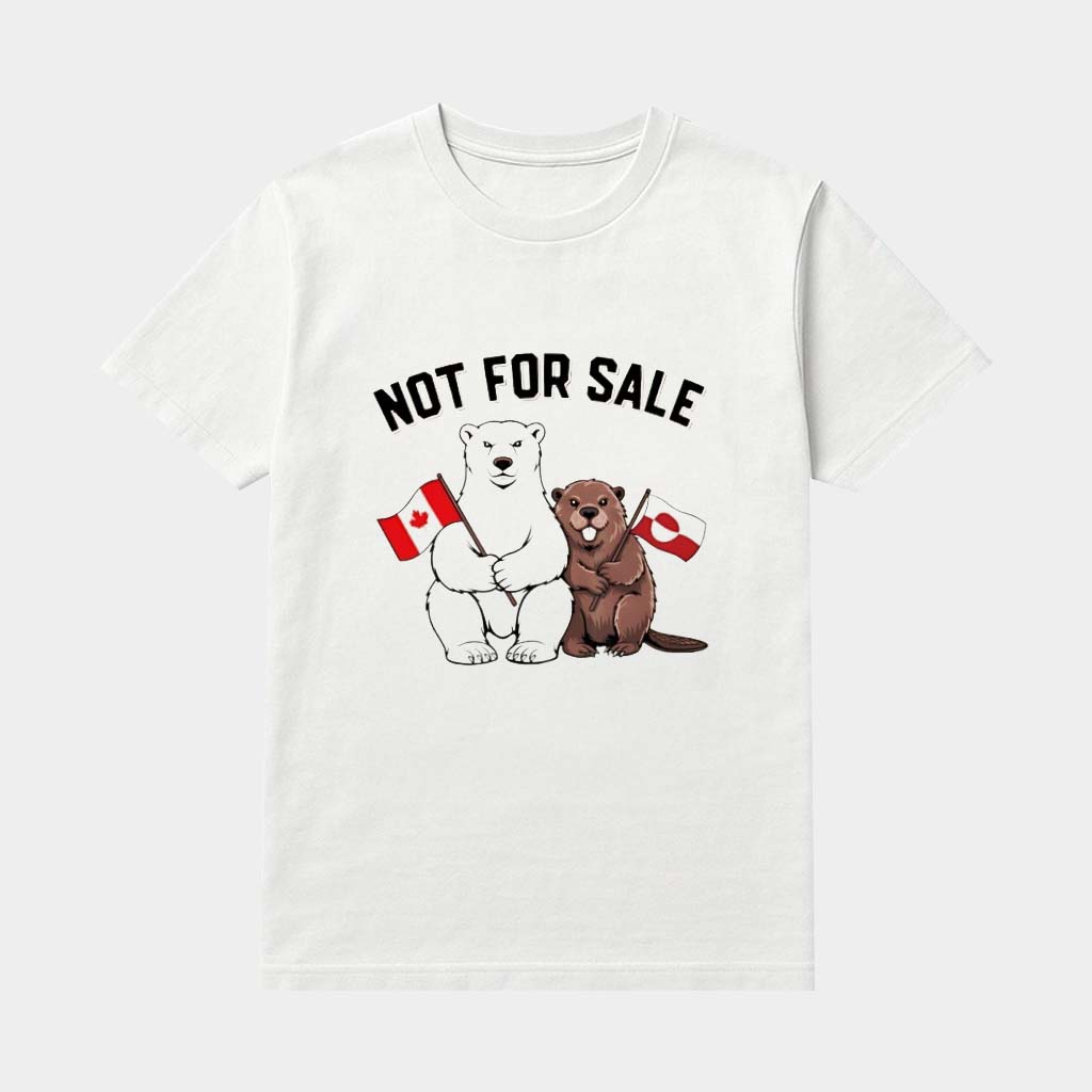 Bear And Beaver Greenland Is Not For Sale Shirt Support Greenland Apparel Political Gifts