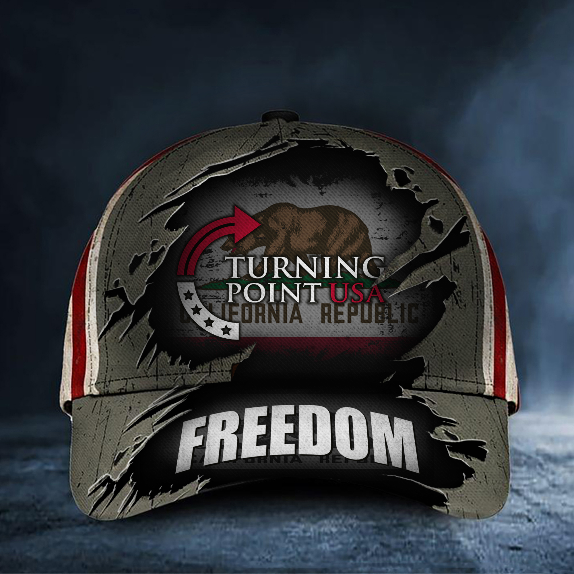 Bear Charlie Kirk Freedom Hat Turning Point USA Golden Freedom Baseball Cap Ideas