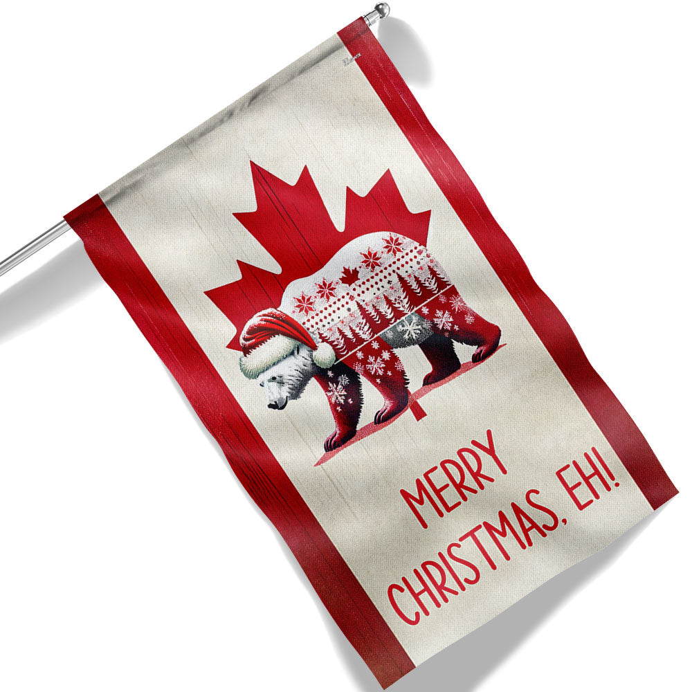 Bear Christmas Canadian Flag Christmas 2025