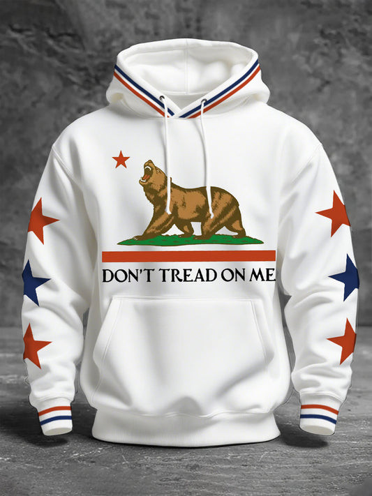 Bear Don't Tread On Me Hoodie Vote Yes On Prop 50 California Merch Anti MAGA Gifts