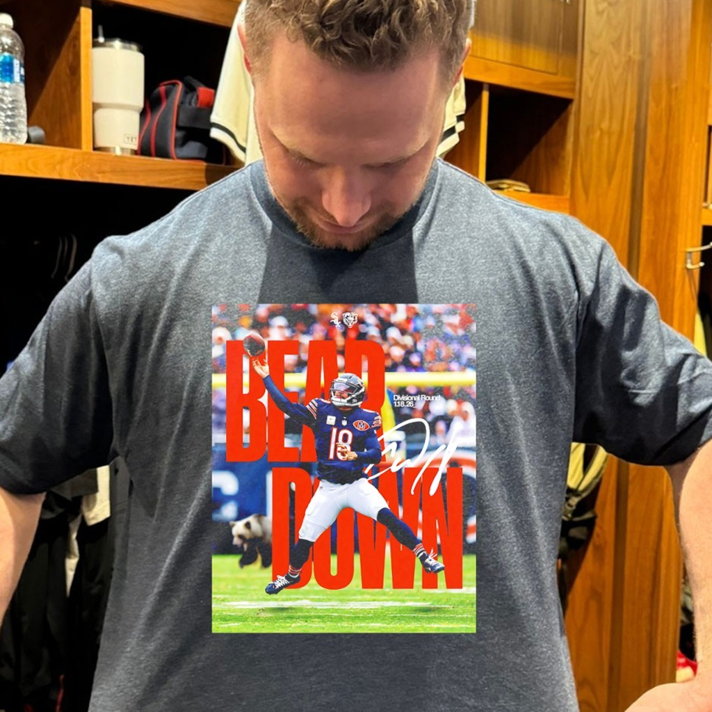 Bear Down Caleb Williams Divisional Round 2026 Signature Shirt Gifts For Your Boyfriend