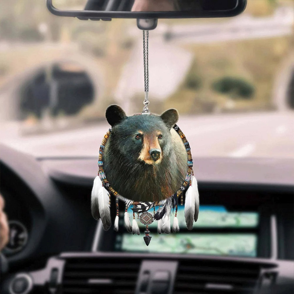 Bear Every Child Matters Car Mirror Ornament Indigenous Orange Day Awareness Merch