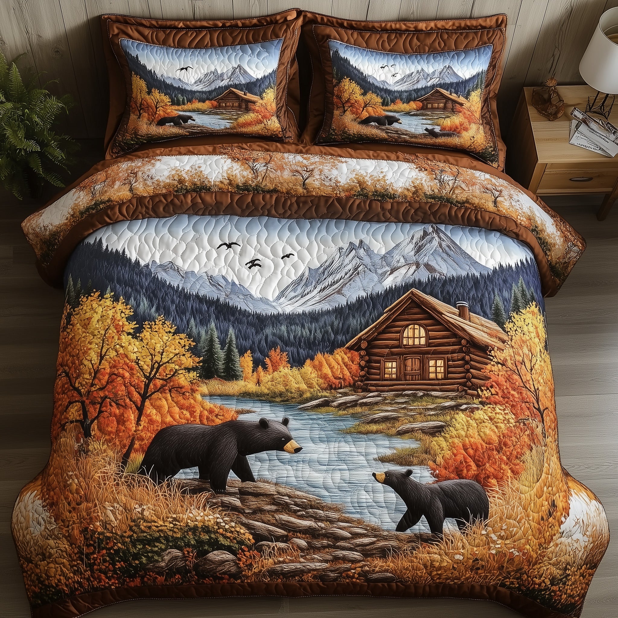 Bear Family Duvet Cover Set Motherâ€™s Day Merch Gift