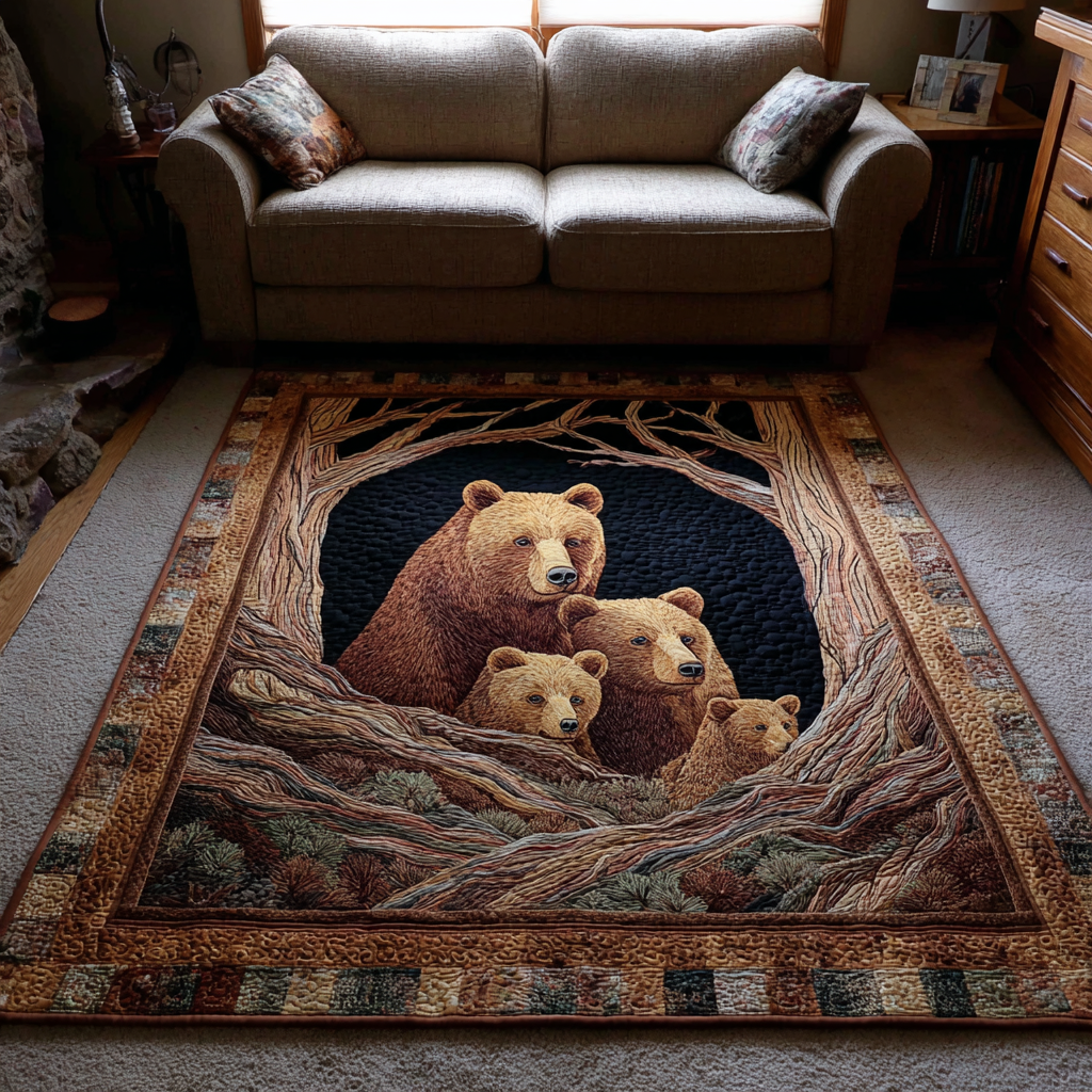 Bear Horizon Area Rug Entryway Rug Ideas Christmas Bear Gifts