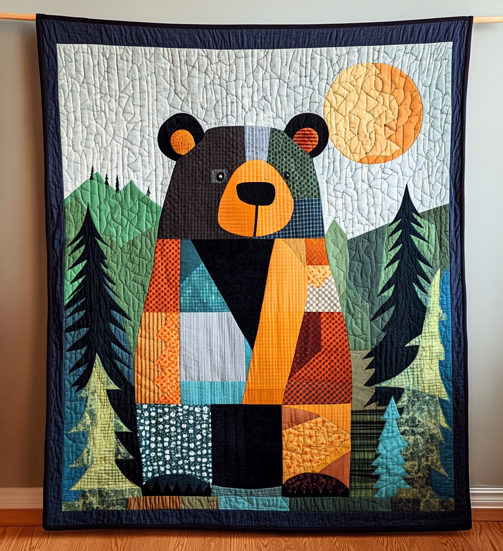 Bear Hugs Quilted Blanket Native American Gifts