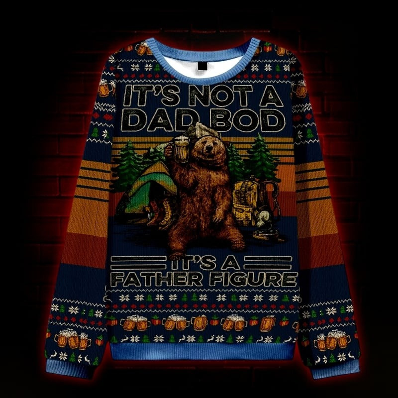 Bear It'S Not A Dad Bod Ugly Christmas Sweater Clothing Xmas Gifts For Bear Lovers