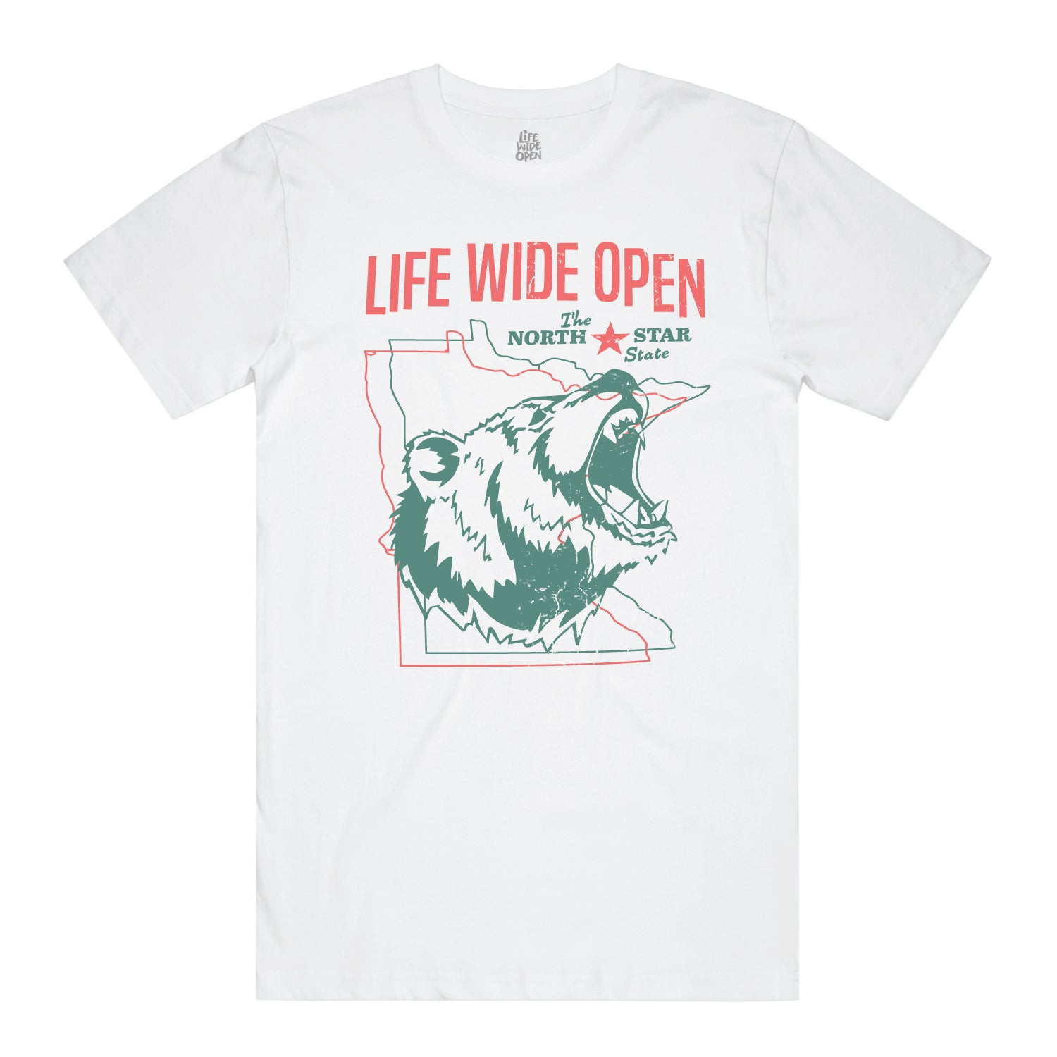 Bear Life Wide Open Merch North Star T-Shirt Wide Life Open Clothing Gifts For Bear Lovers