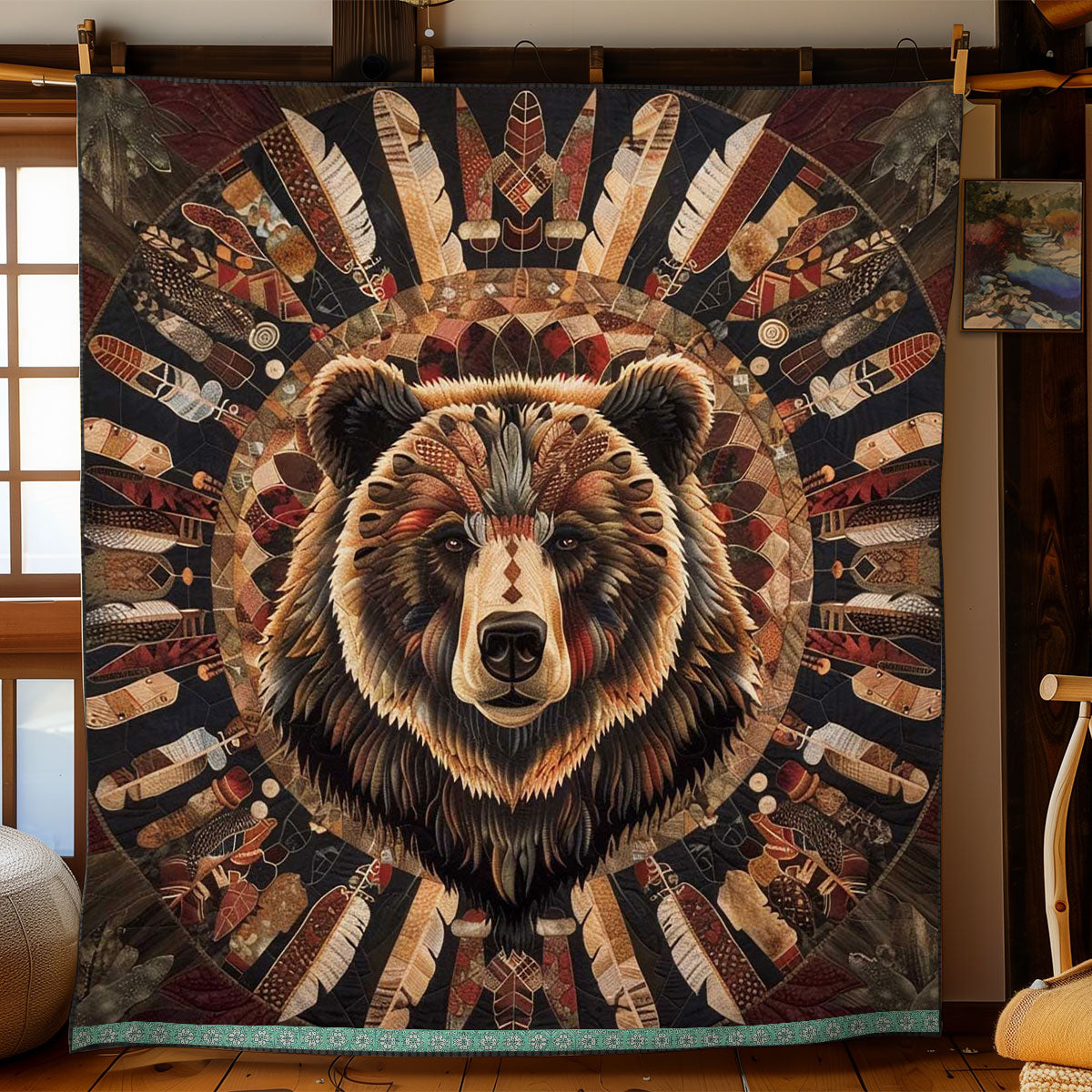Bear Native American Quilt Blanket Best Blankets Christmas Presents For Mom