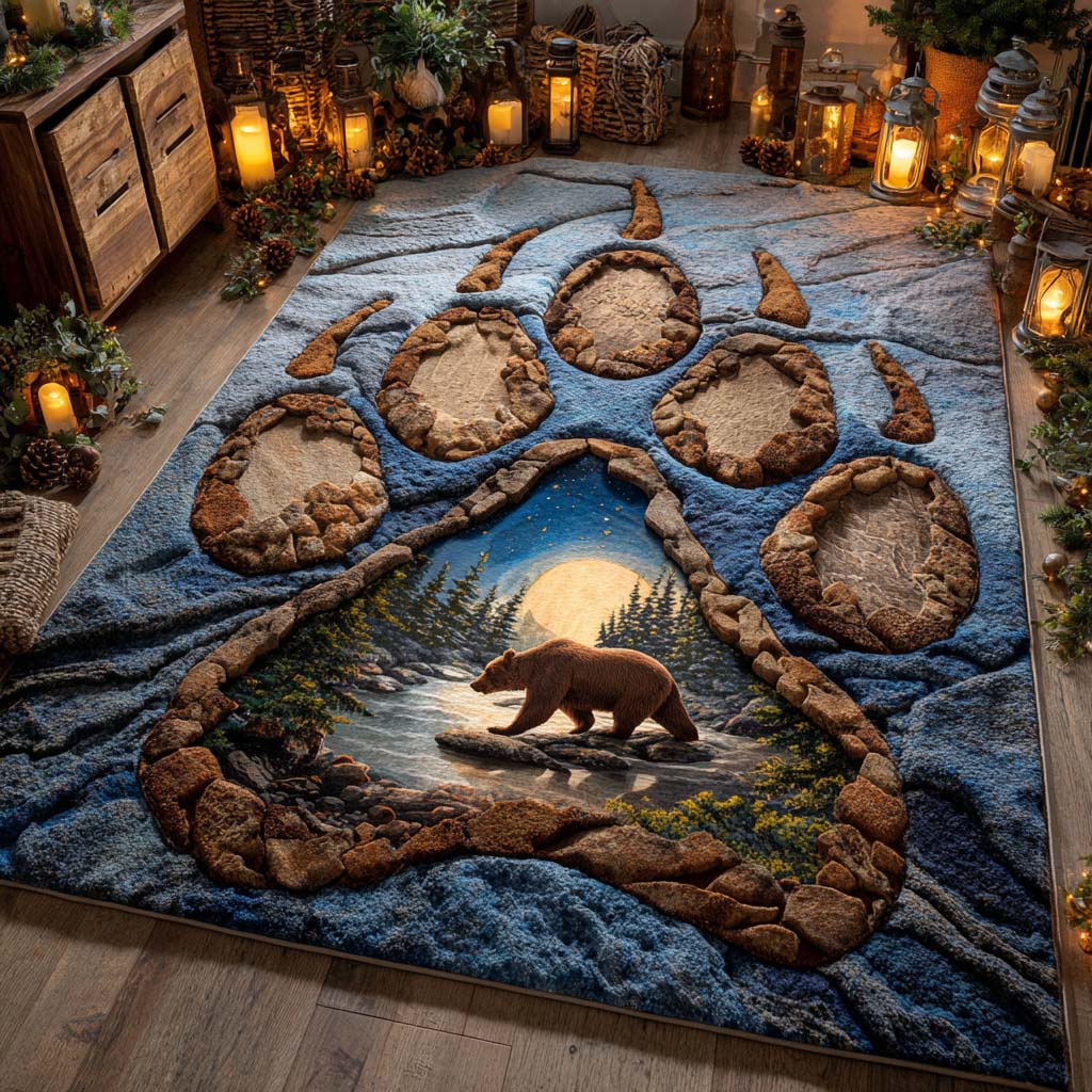 Bear Paw Area Rug House Decor Items Bear Gifts For Mom