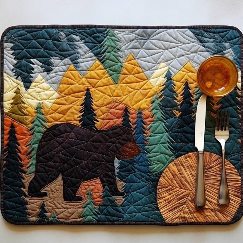 Bear Quilted Placemat Dining Table Placemats Gifts For Mother In Law