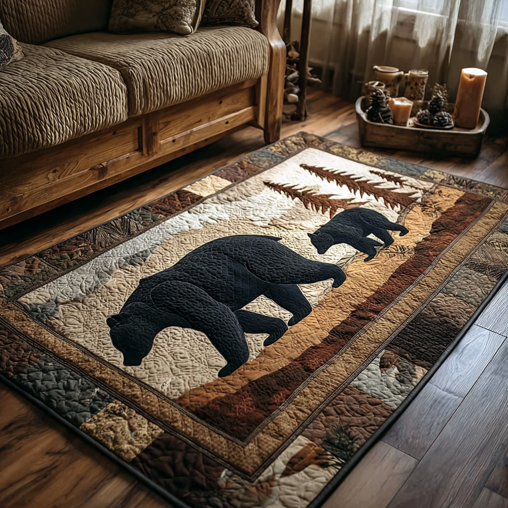 Bear Spirit Area Rug Home Front Door Design Bear Themed Gifts