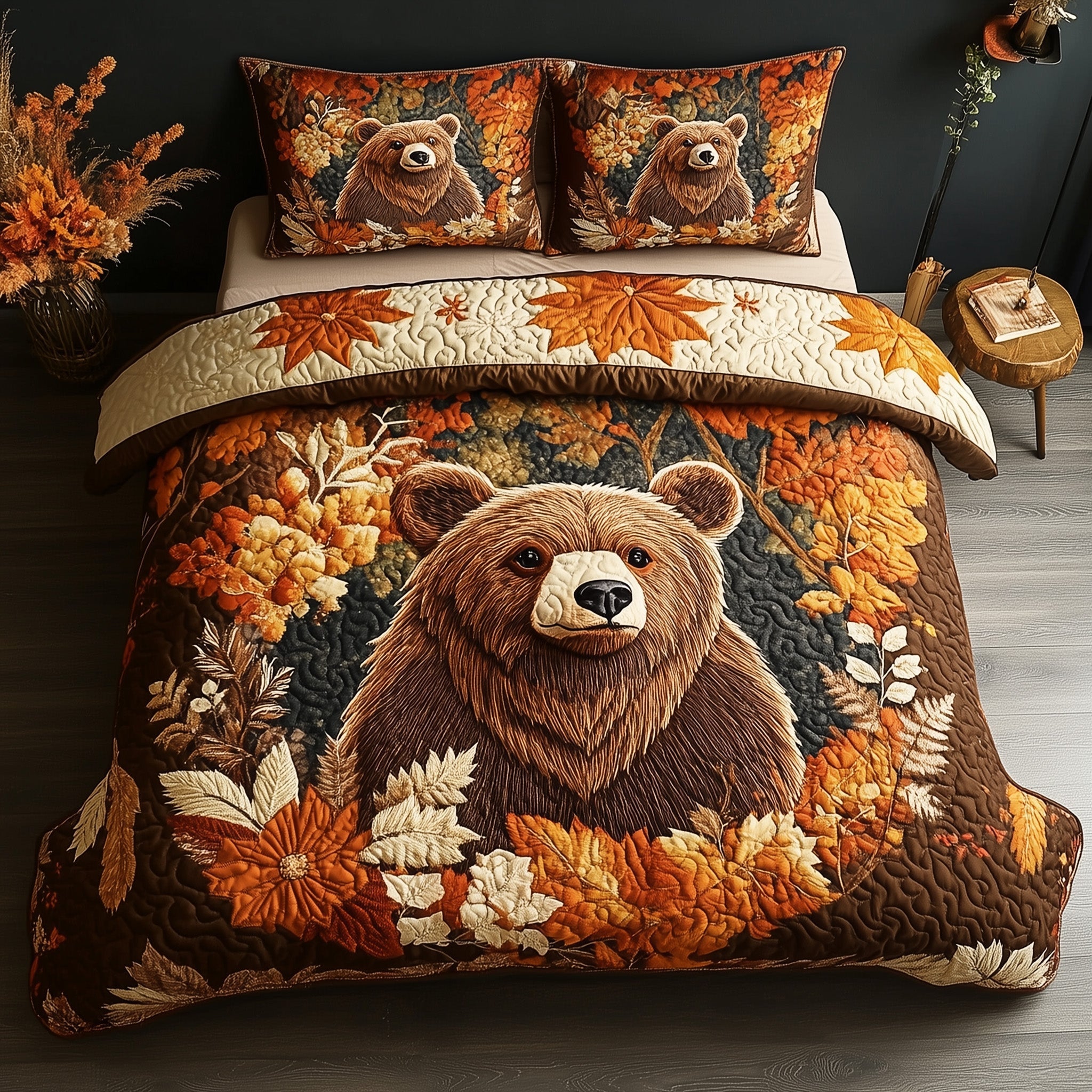 Bear Spirit Duvet Cover Set Halloween Merch Gift