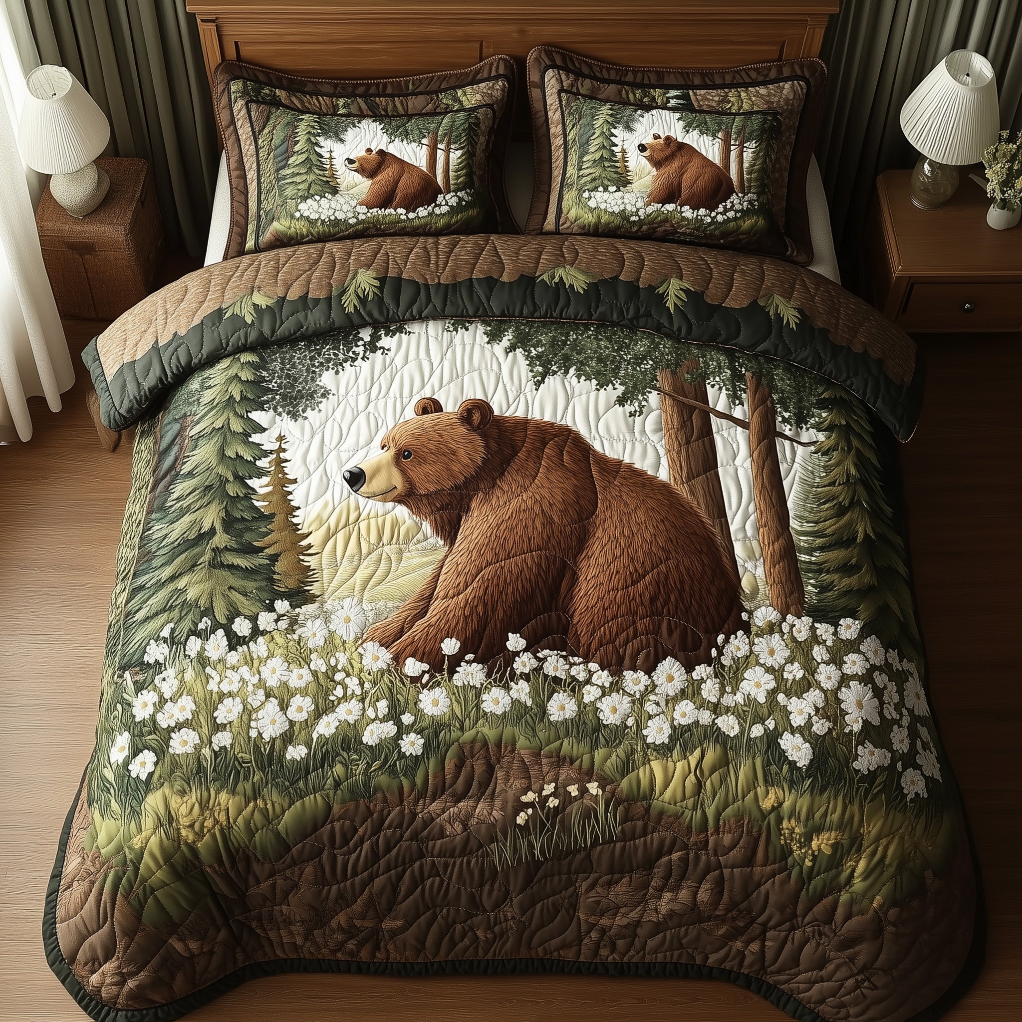 Bear Spirit Duvet Cover Set Thanksgiving Merch Gift