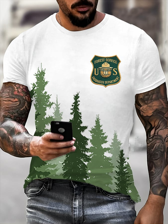Bear US Forest Service Sasquatch Department Pine Tree Shirt Fameery Merch For Nature Lovers