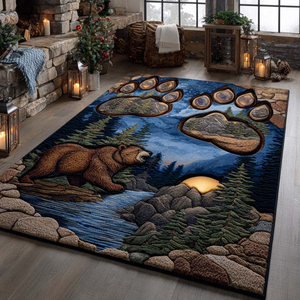 Bear Wild Area Rug Foyer Decor Ideas Bear Theme Gifts