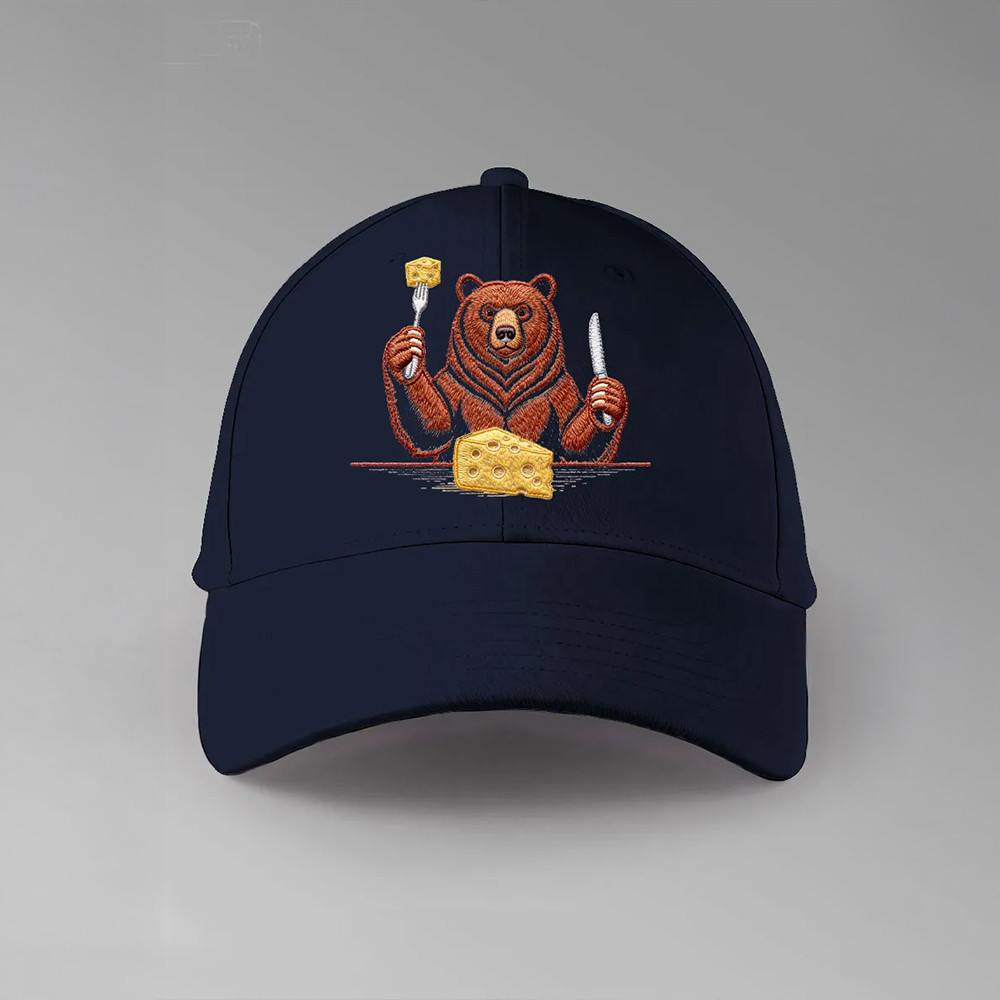 Bears Eating Cheese Football Hat Chicago Bears Baseball Cap Bears Nation Gift Ideas